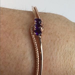 💜Genuine Amethyst Adjustable Bracelet💜